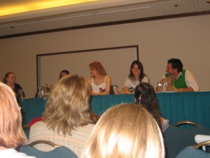 Kate Madison on a discussion panel during The Gathering of the Fellowship.